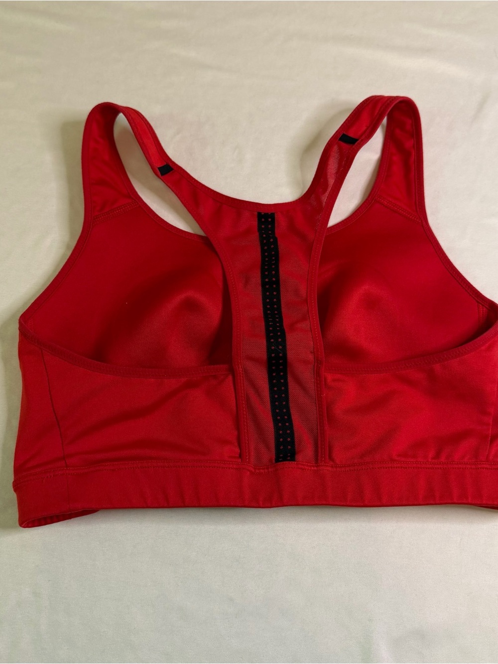 Nike Dri-FIT Red Racerback Sports Bra Women’s Medium High Support Athletic - Picture 2 of 5